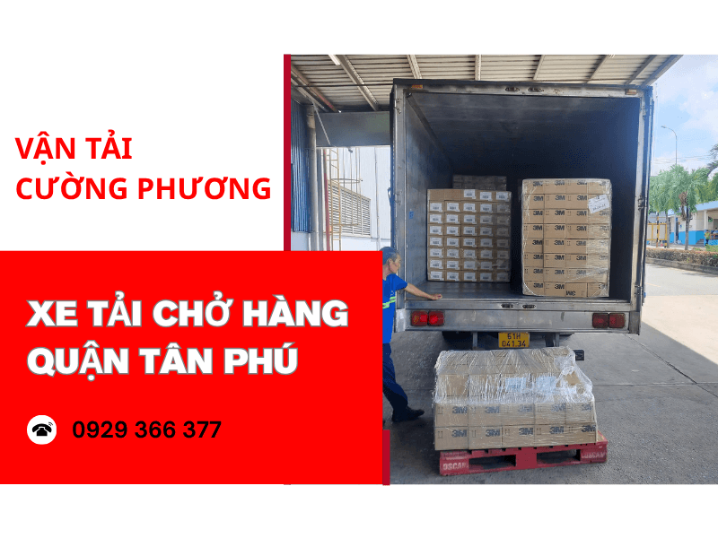 xe tải chở hàng quận Tân Phú