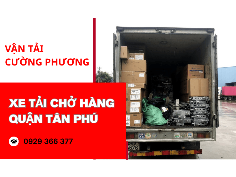 xe tải chở hàng quận Tân Phú