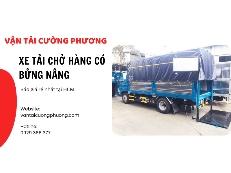 Xe tải chở hàng có bửng nâng