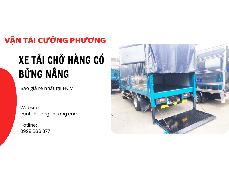 Xe tải chở hàng có bửng nâng