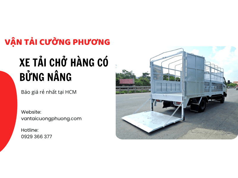 Xe tải chở hàng có bửng nâng