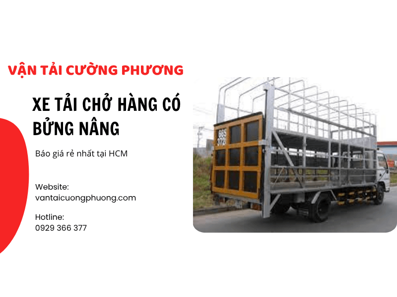 Xe tải chở hàng có bửng nâng