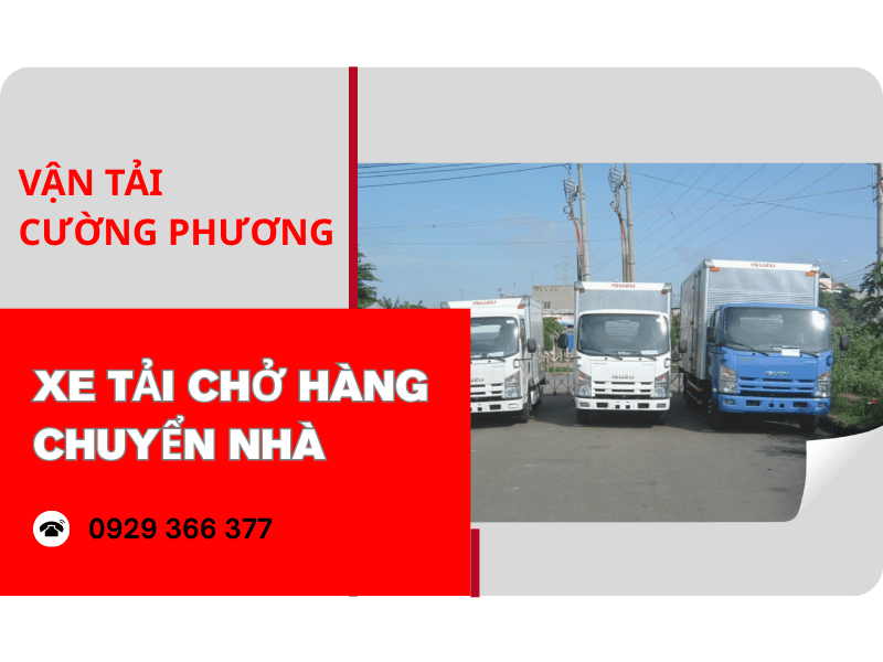 dịch vụ xe tải chở hàng chuyển nhà