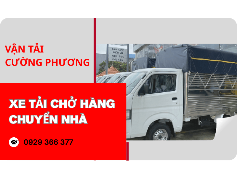 dịch vụ xe tải chở hàng chuyển nhà