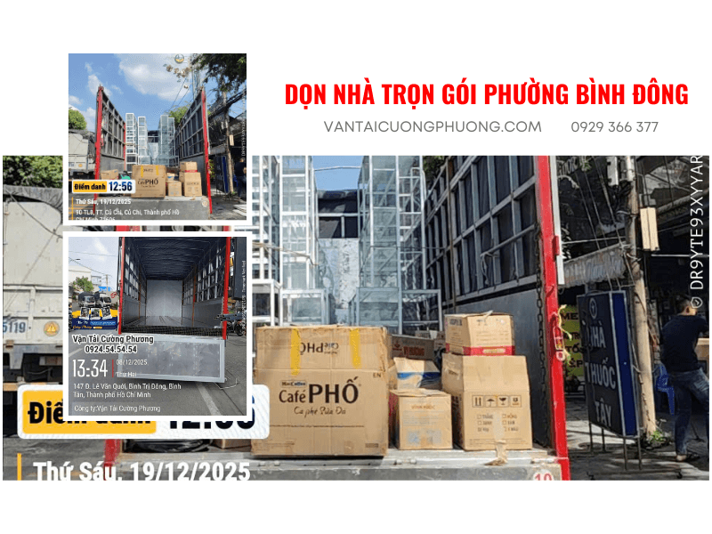 dọn nhà trọn gói Phường Bình Đông